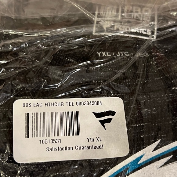 Philadelphia Eagles NFL Super Bowl LII Champions T-Shirt Black Youth XLarge XL - Picture 8 of 8